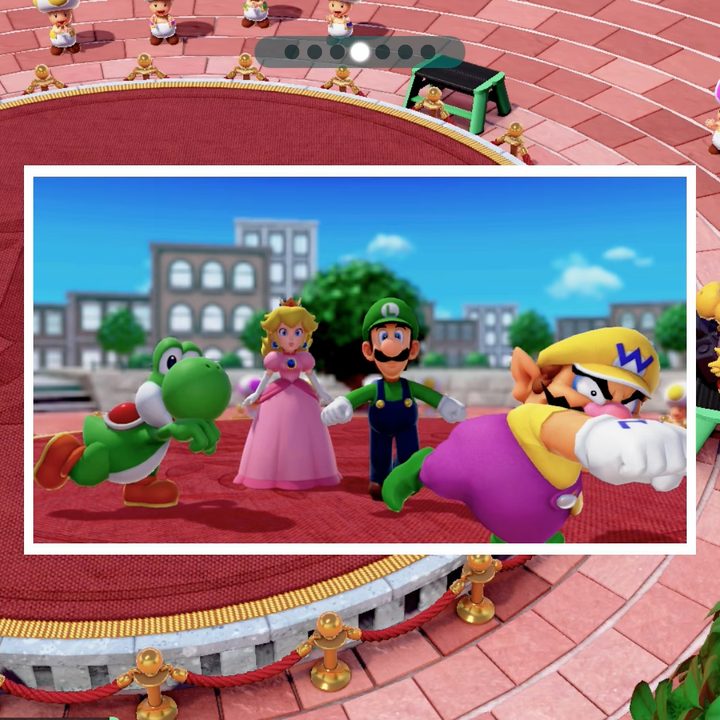 A picture of Wario punching.