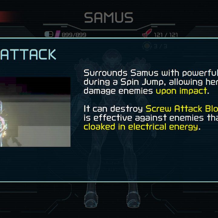 Screw Attack from Metroid Dread.