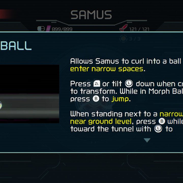 Morph Ball from Metroid Dread.