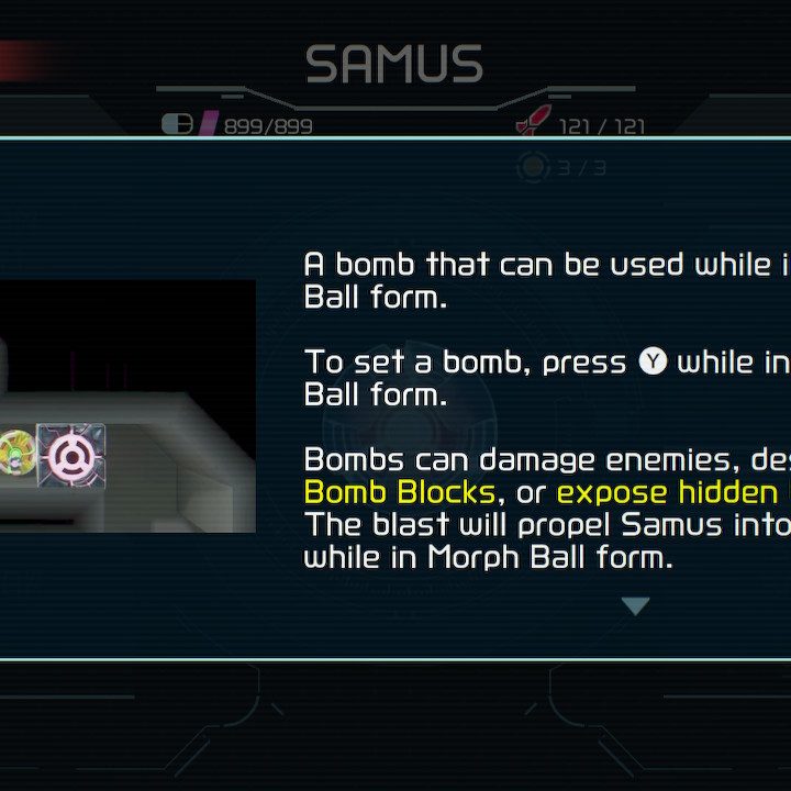 Bomb from Metroid Dread.