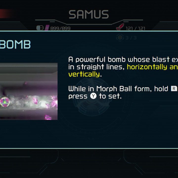 Cross Bomb from Metroid Dread.