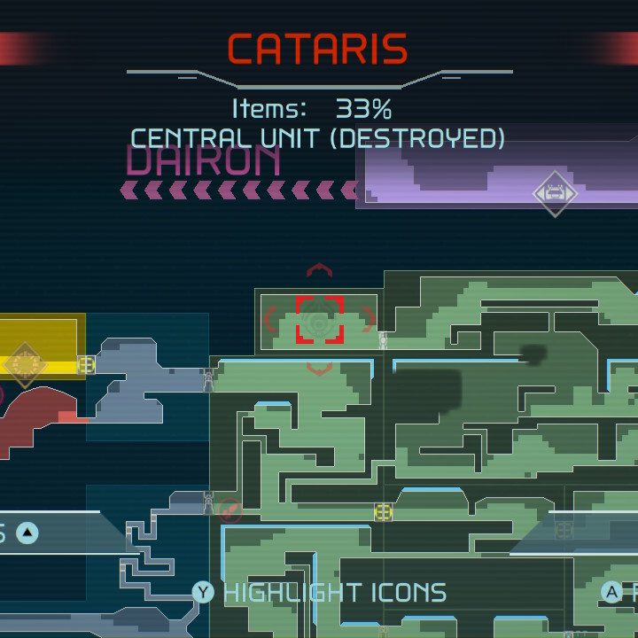 Map of Morph Ball in Metroid Dread.