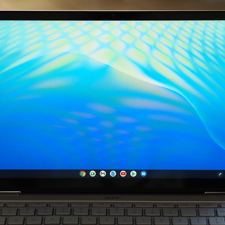 Close up on the Acer Chromebook Spin 514's display.