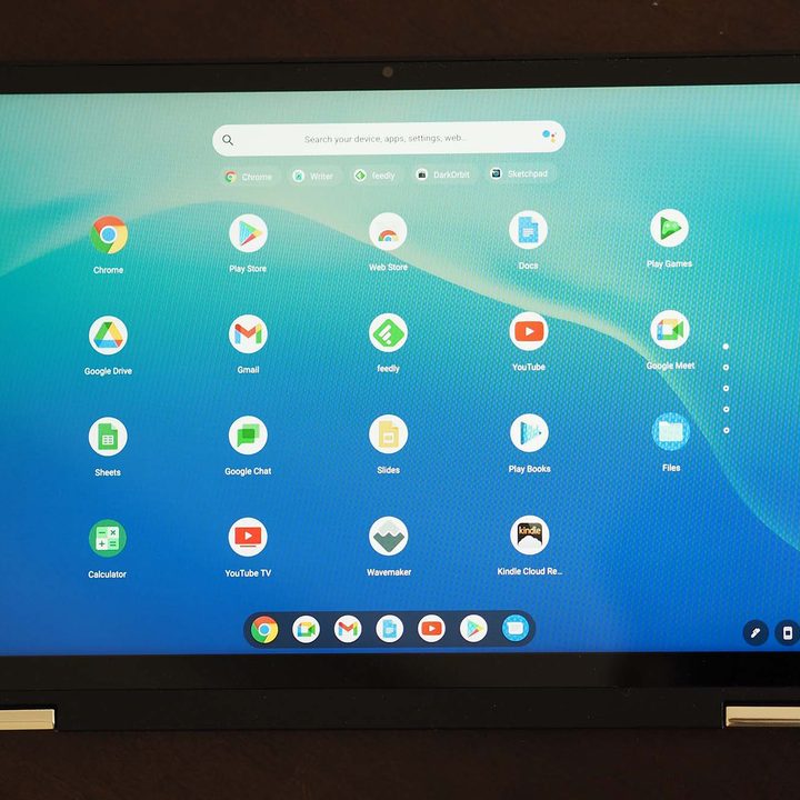 Close up on the Acer Chromebook Spin 514's display.