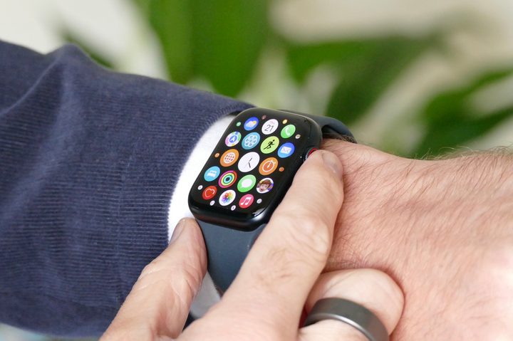 App menu on the Apple Watch Series 7.