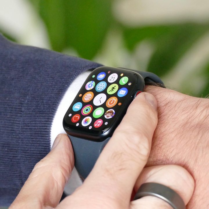 App menu on the Apple Watch Series 7.