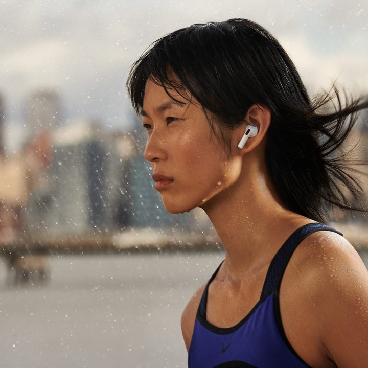 AirPods 3 on an athlete.