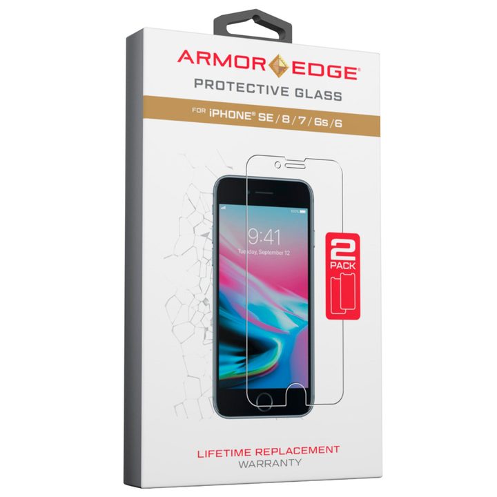 Armor Edge Glass Screen Protector for iPhone SE (2020).