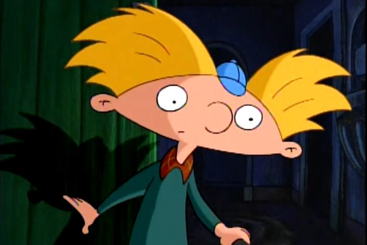 Arnold in the Hey Arnold! intro.