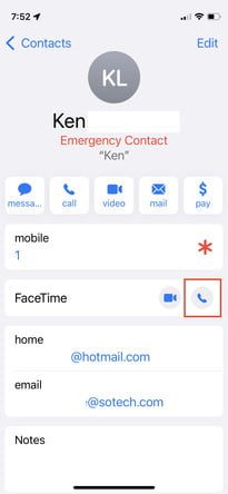 how to use facetime audio on iphone