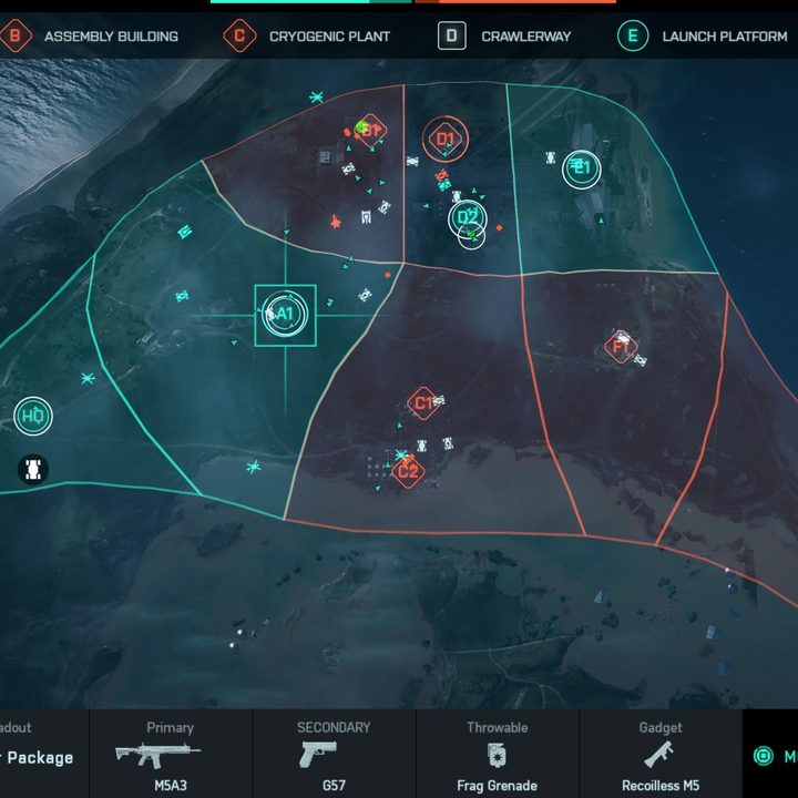 Overview of the Orbital Map in Battlefield 2042.