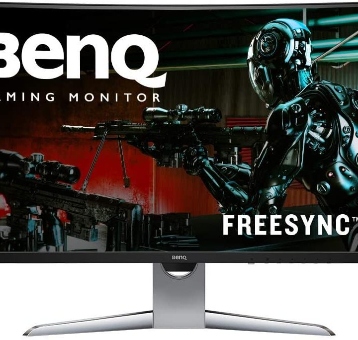 The BenQ EX3203R monitor.
