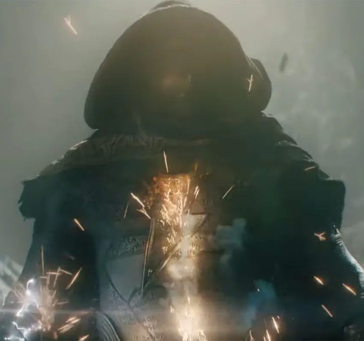 Dwayne Johnson in Black Adam.