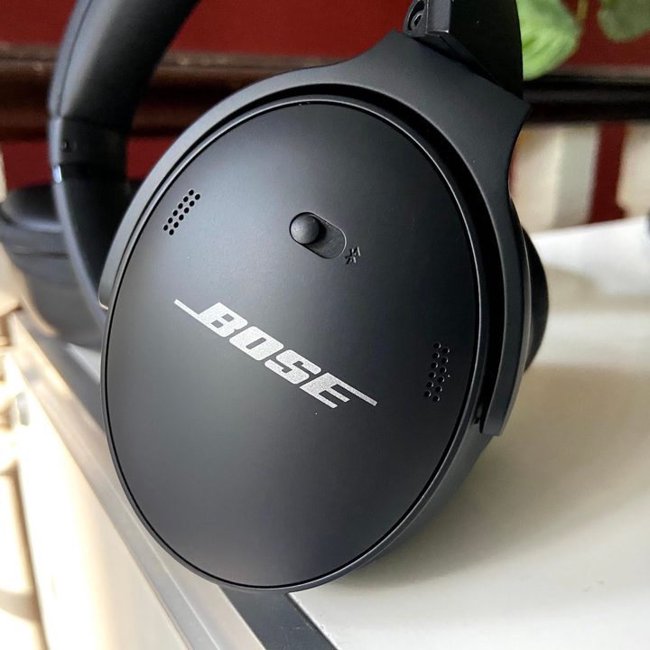 Bose QuietComfort 45 noise-canceling headphones.