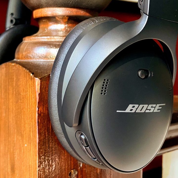 Bose QuietComfort 45 noise-canceling headphones.