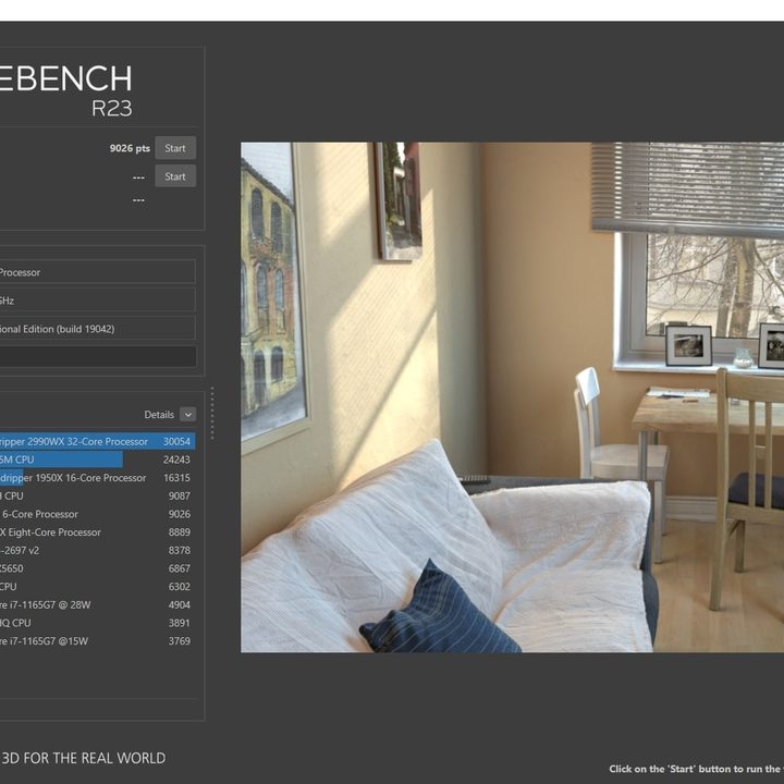 Screenshot of Cinebench R23 testing an AMD Ryzen 5 3600 CPU.