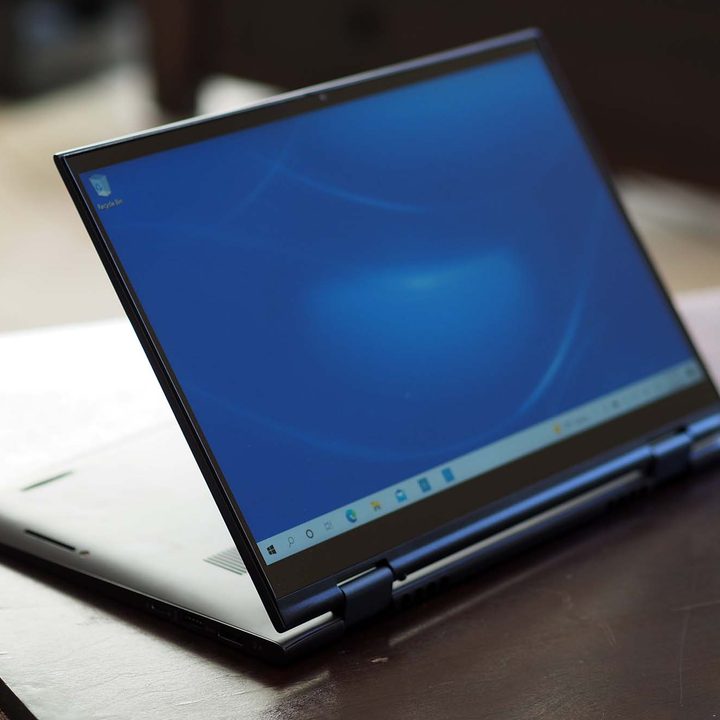 Dell Inspiron 14 2-in-1 folded backwards.