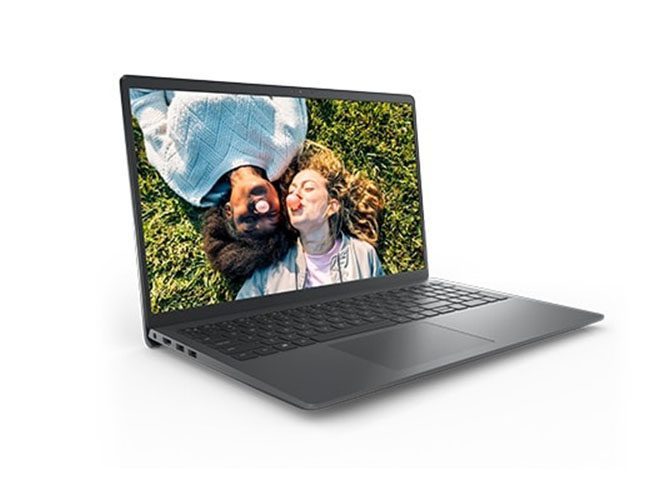 Dell Inspiron 15 3000 laptop on a white background.