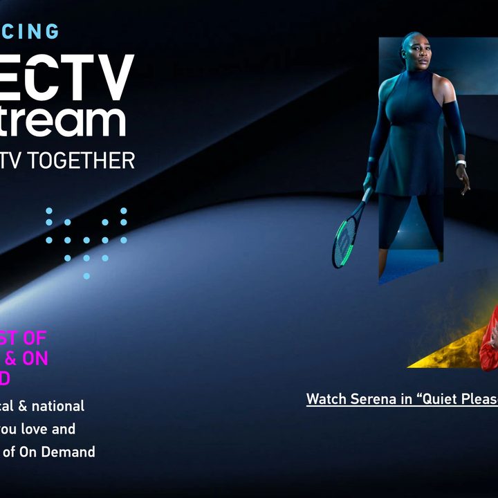 DirecTV Stream front page.