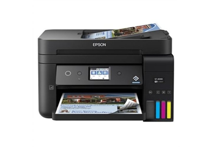 Epson WorkForce ST-4000 Color MFP Supertank Printer on a white background.
