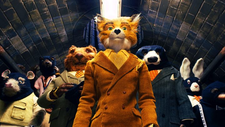 Foxy Fox and his friends in Wes Anderson's Fantastic Mr. Fox.