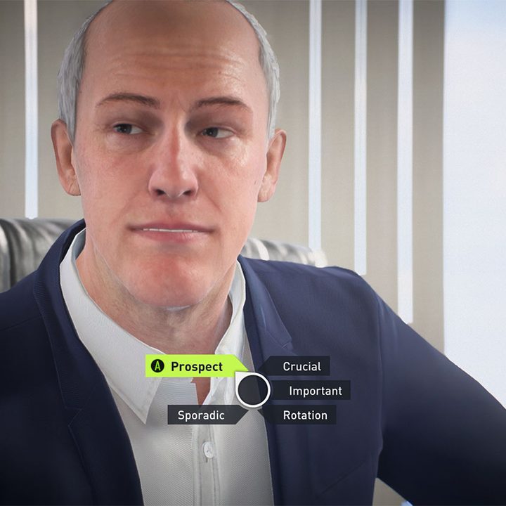 A manager conducting a transfer negotiation in FIFA 22.
