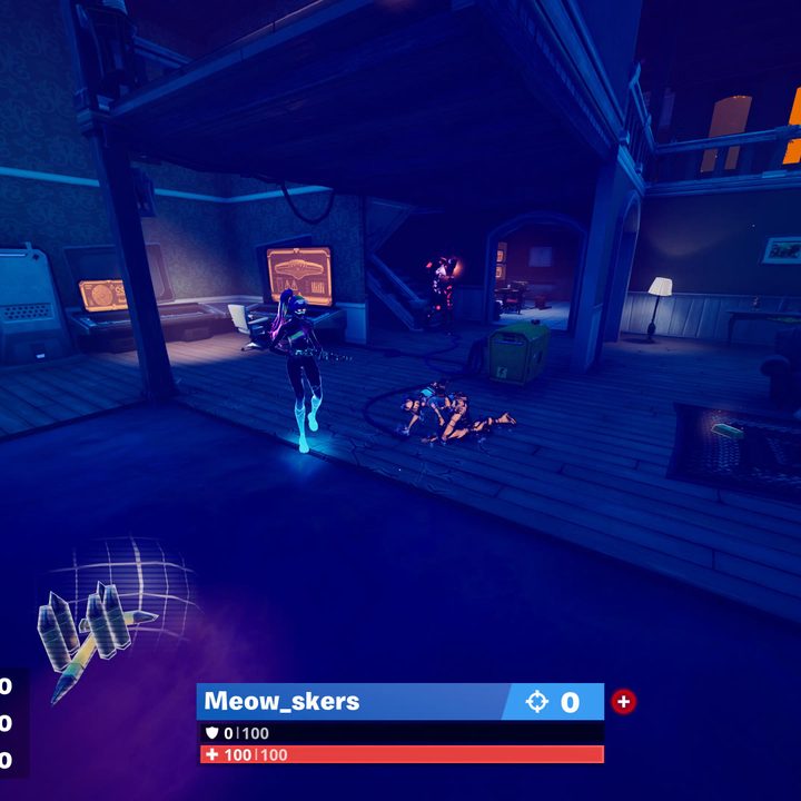 Downed opponents in Fortnite.
