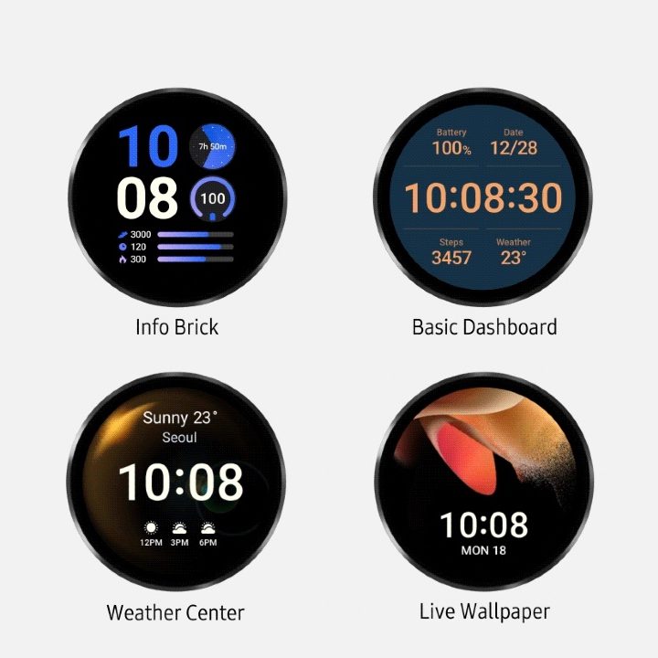Galaxy Watch 4 MR update's new watch faces