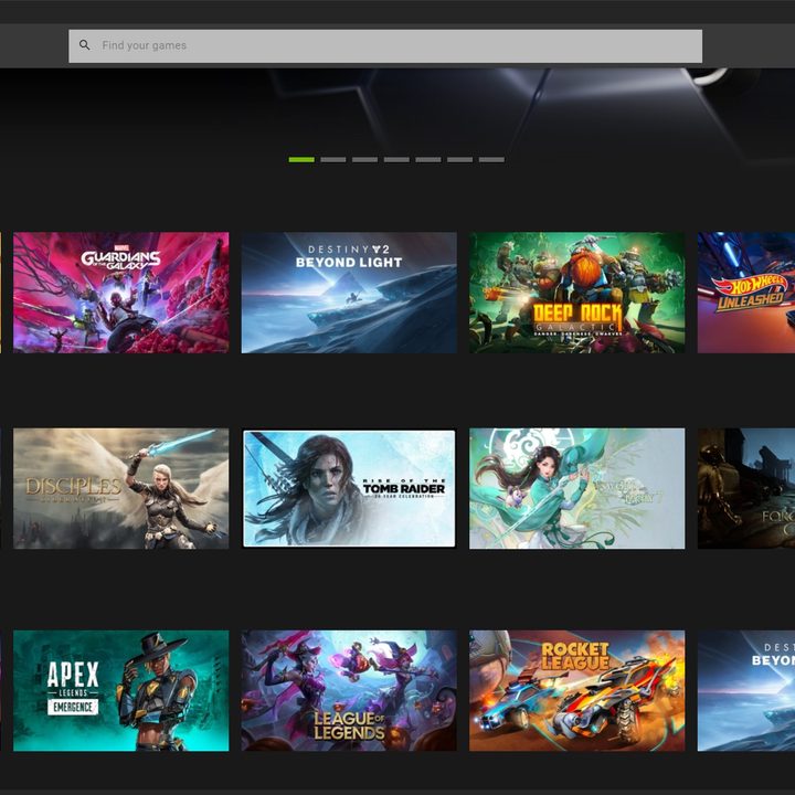 GeForce Now Windows application.