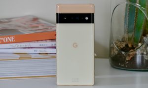 Google Pixel 6 Pro in Sorta Sunny color.