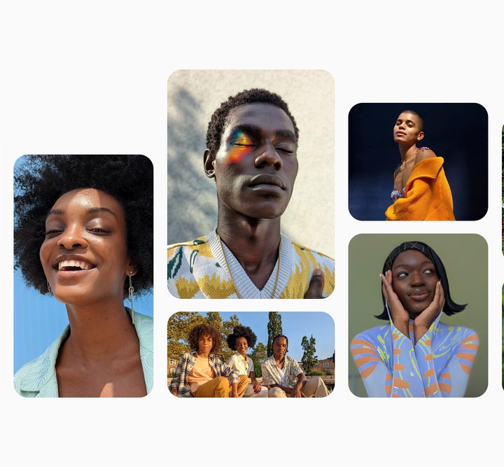Collage of images showcasing Google pixel 6 pro real tone.