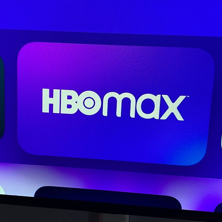 HBO Max app icon on Apple TV.