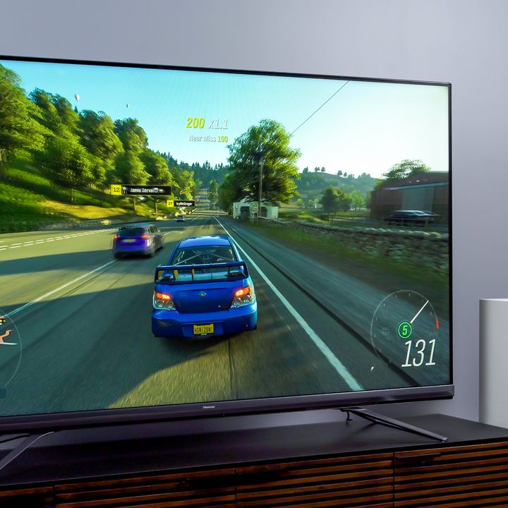 Gaming on the Hisense U9DG TV.
