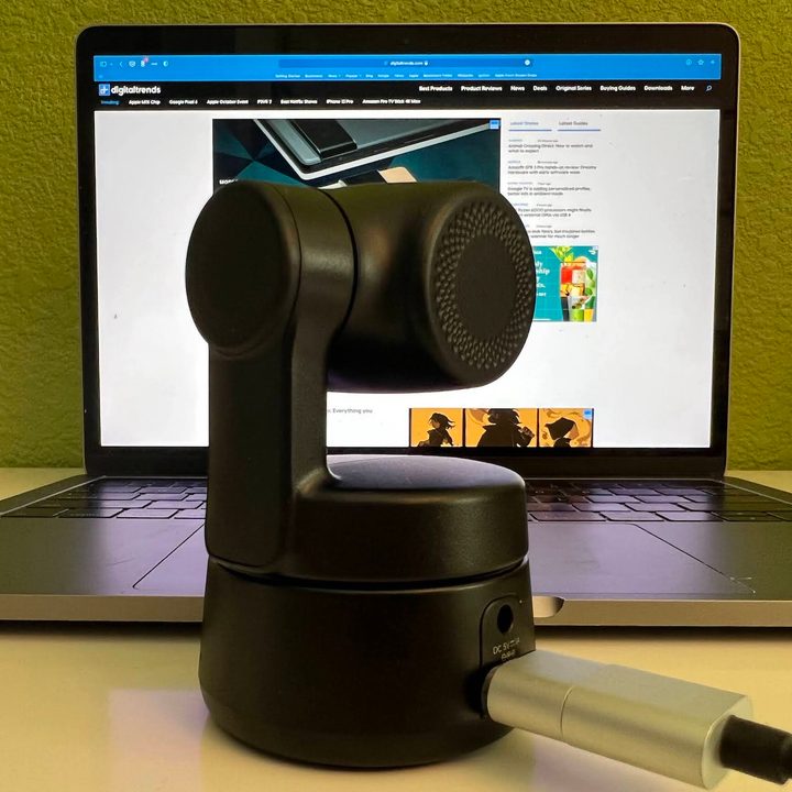 Obsbot Tiny with USB-C and DC port for power.