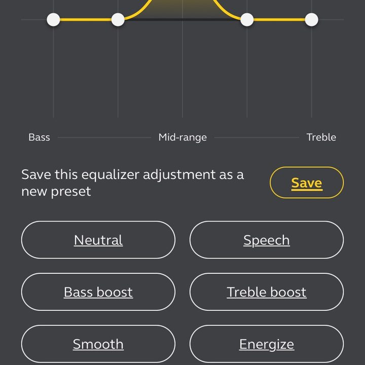Jabra Sound+ app.