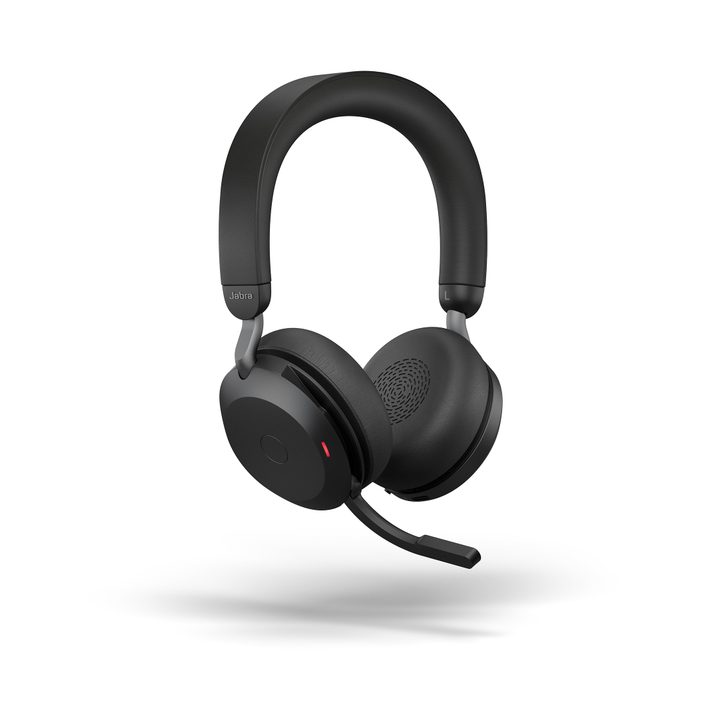 Jabra Evolve2 75 headset product image with white background.