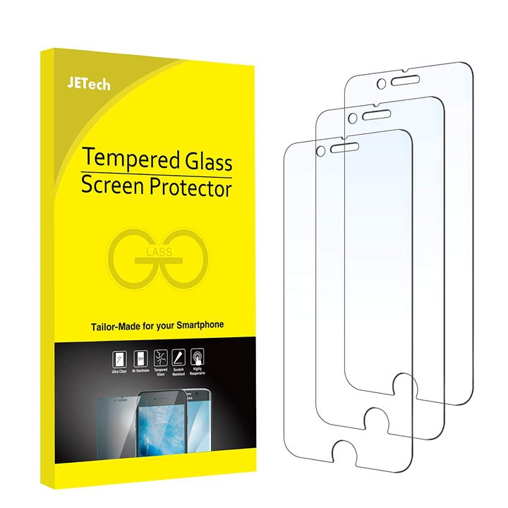 JETech Tempered Glass Film Screen Protector for iPhone SE (2020).
