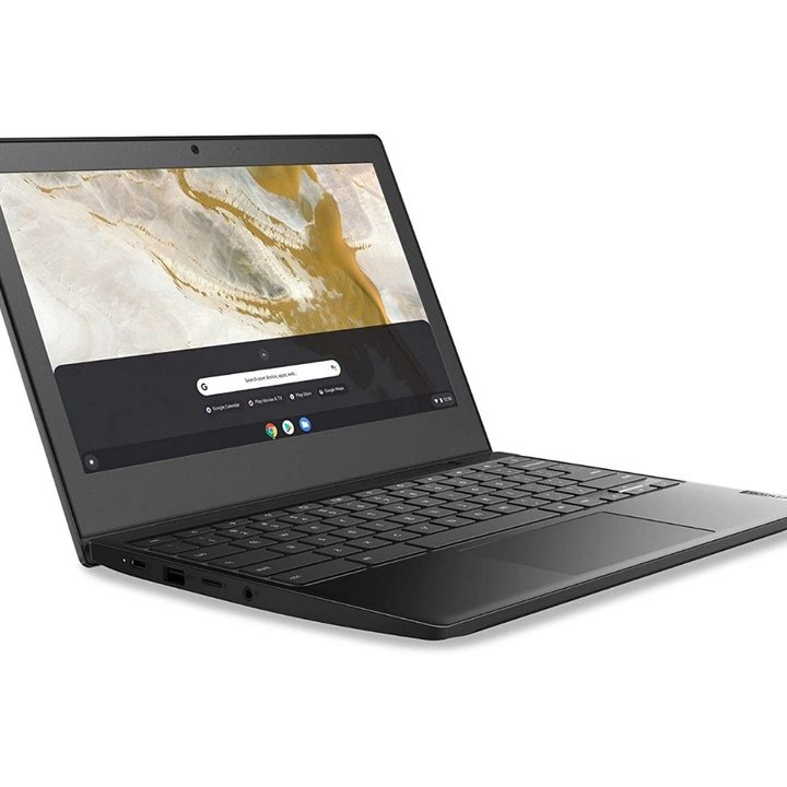 Lenovo Chromebook opened to its main screen.