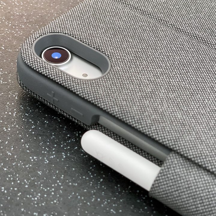 The Logitech Folio Touch keyboard case for iPad Air.