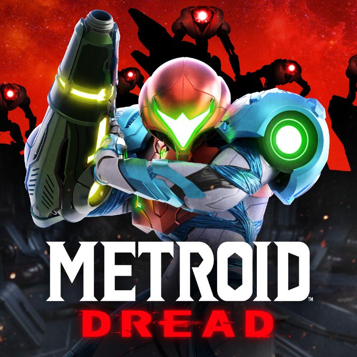 Cover art for Metroid Dread.