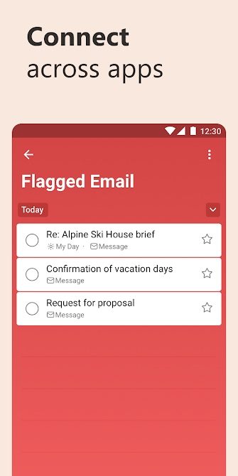 Microsoft To Do connect across apps.