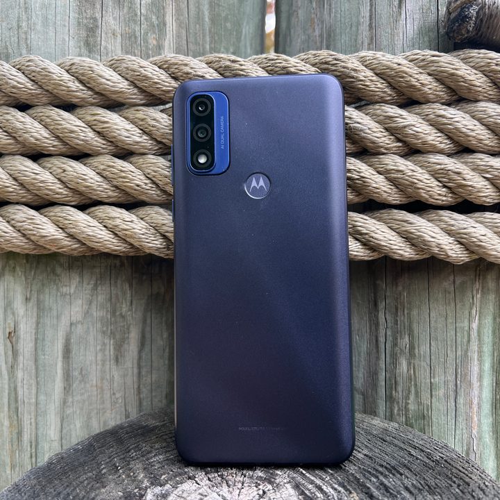 The Moto G Pure has a textured back that's easy to hold.
