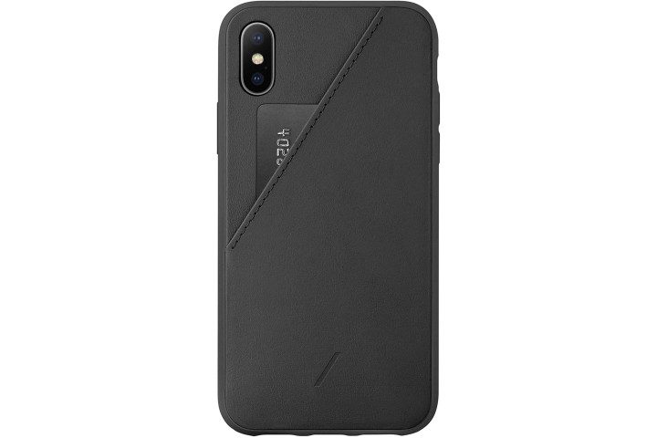 Native Union Clic Card Case for iPhone XS Max in black.