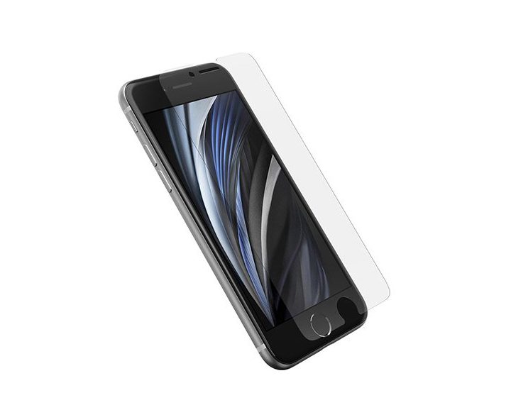 OtterBox Alpha Glass Screen Protector for iPhone SE (2020).