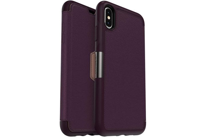 OtterBox Strada Case for iPhone XS Max in a deep purple color.