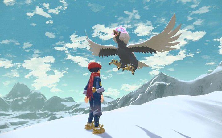 Hisuian Braviary in Pokémon Legends: Arceus.
