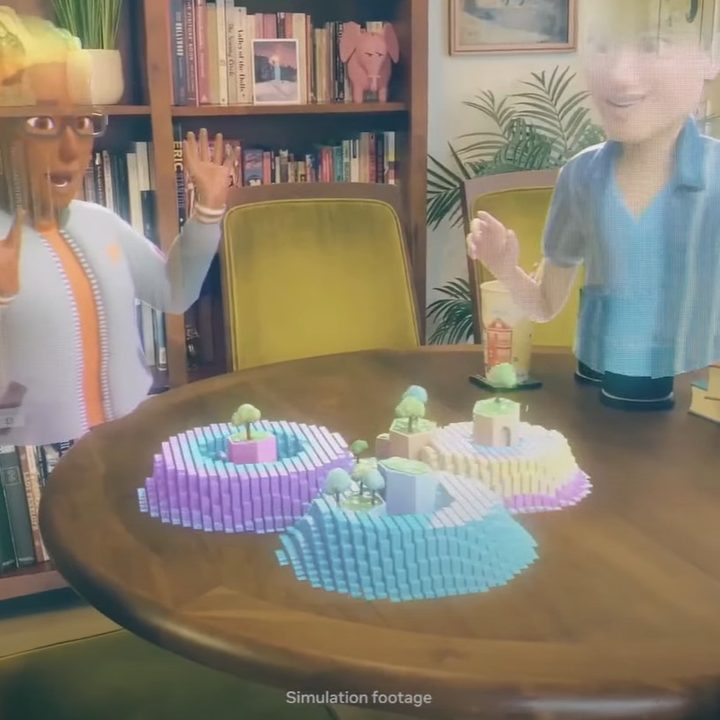 Avatars in a digital environment.