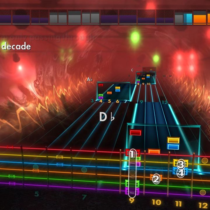 Notes in Rocksmith 2014.