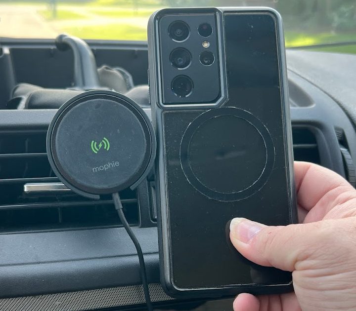 The Snap adapter makes non-MagSafe phones compatible with MagSafe accessories.