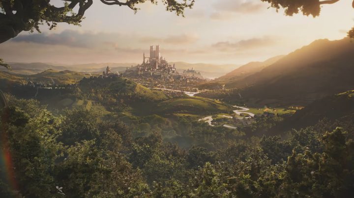 Scenic view of a castle from the new Fable trailer.